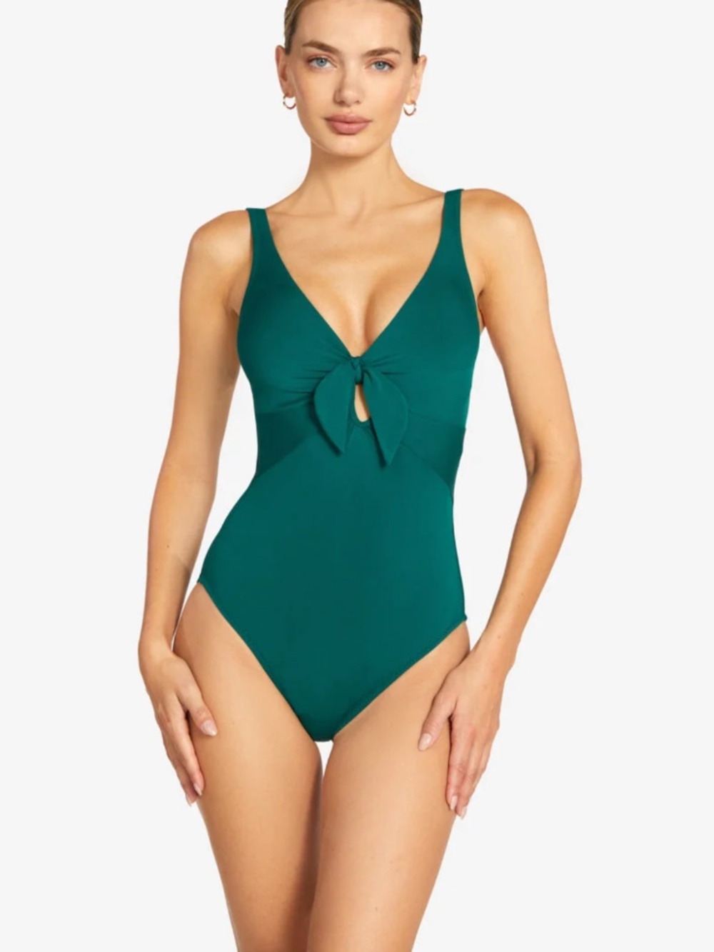 NWOT - Robin Piccone Ava Knot One Piece Swimsuit